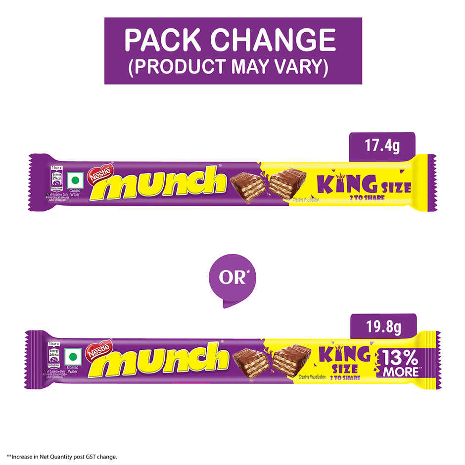 Nestle MUNCH King Size Wafer Bar