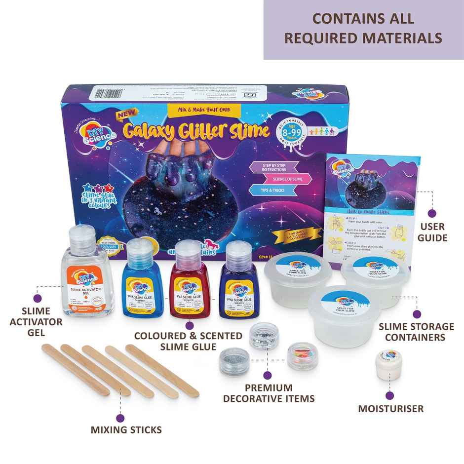 DIY Science Galaxy Glitter Slime Kit
