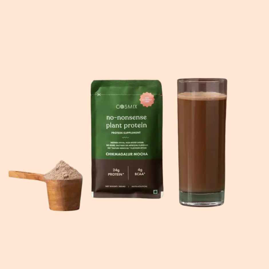 Cosmix No-Nonsense Plant Protein Chikmagalur Mocha, 24g Protein
