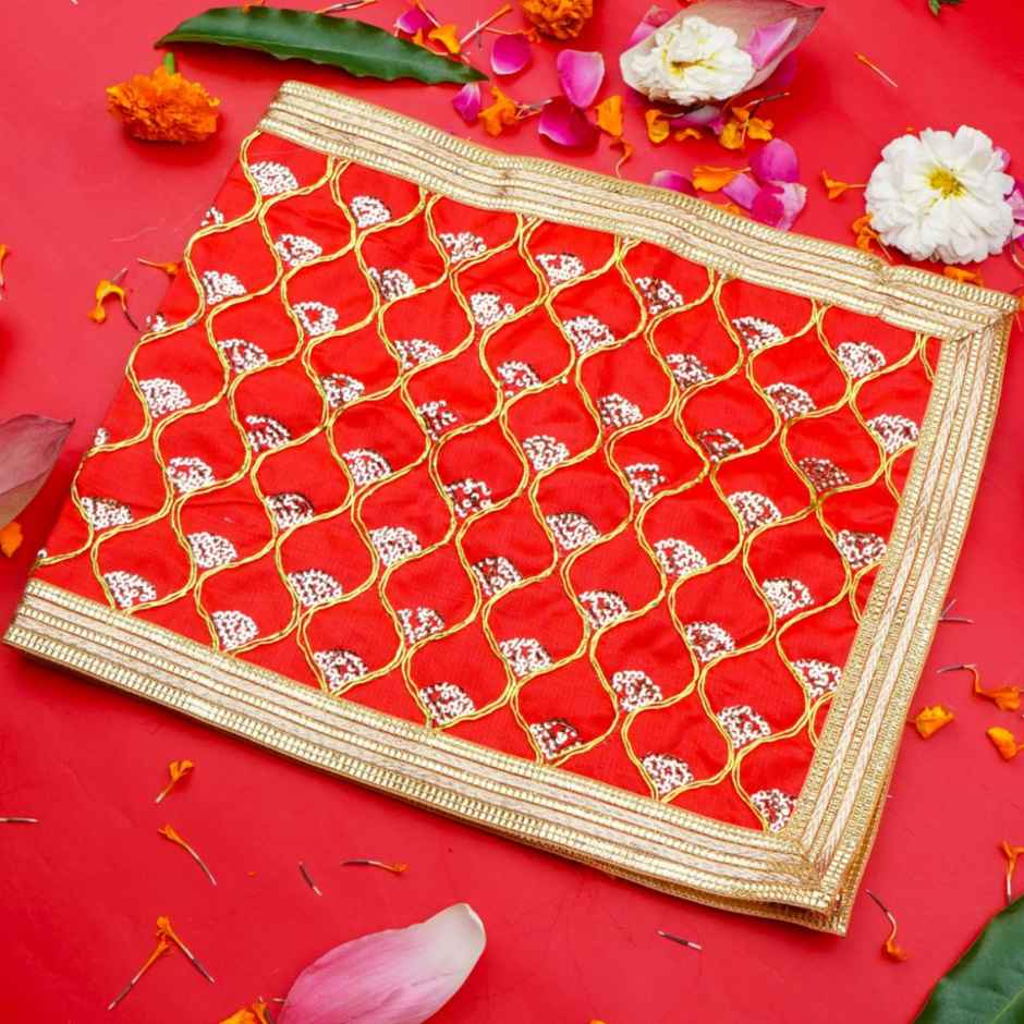 Mata Chunri | 26 x 11 inch | Red | ServDharm