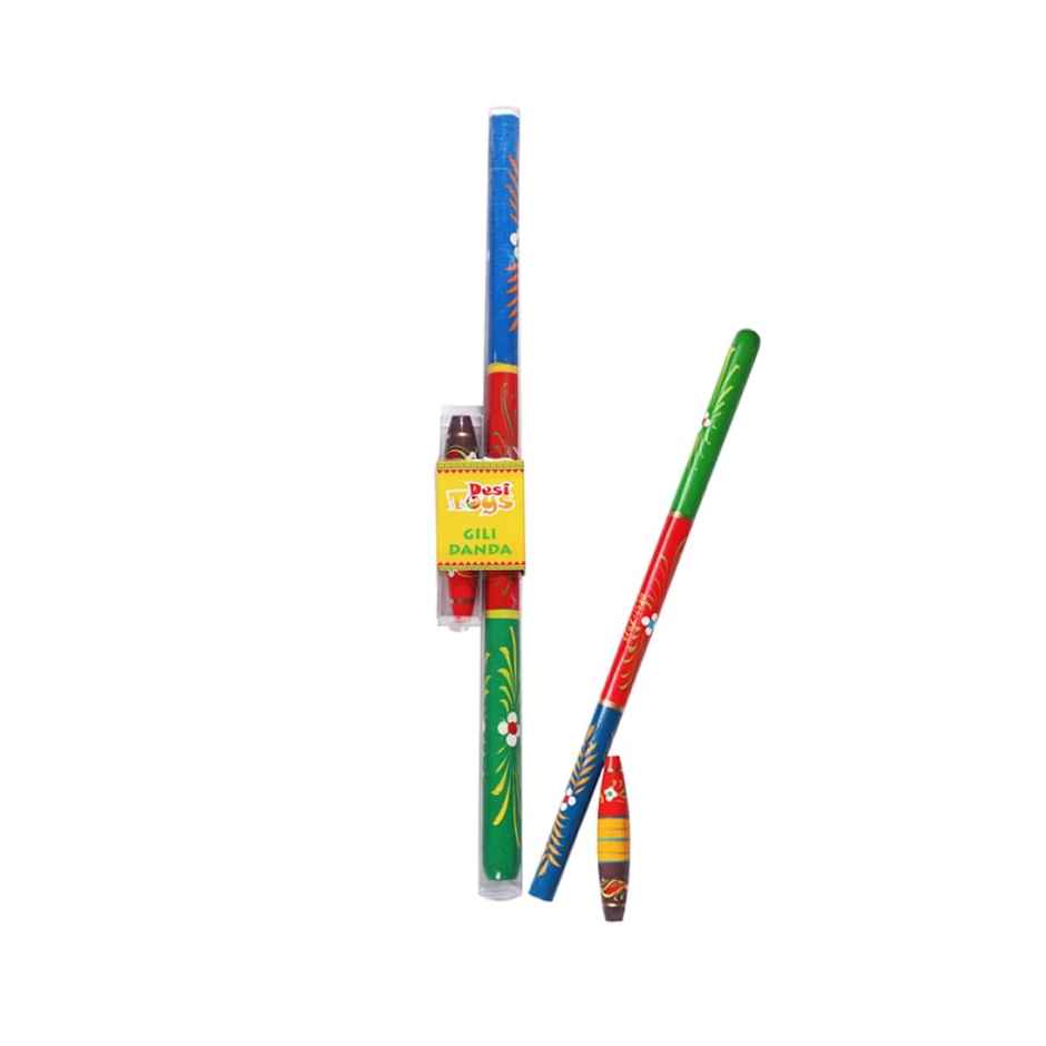 Desi Toys Gilli Danda Set - Traditional Outdoor Game for Children