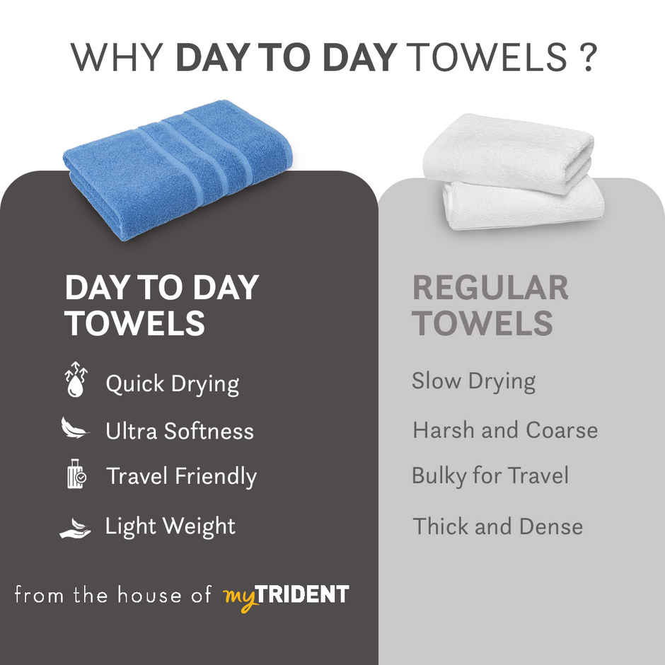 Home Elegance by myTrident Comfort Living Cotton Bath Towel | 16 in x 24 in | Riverside