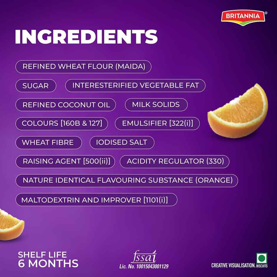 Britannia Treat Rich Creme Flavoured Wafers Orange Wafer | Combo