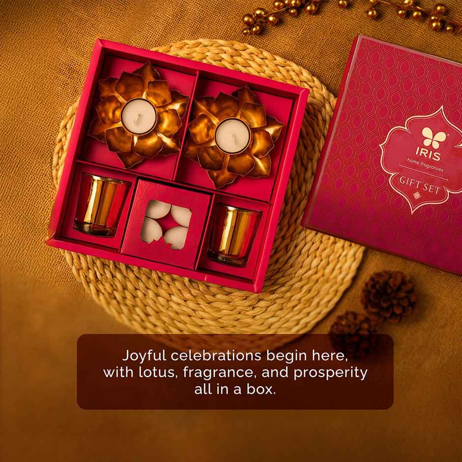 Velvet Musk Candles Gift Box | Gift Hamper | Iris