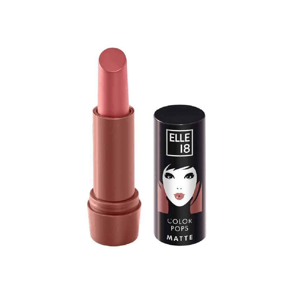 Elle 18 Color Pop Matte Lipstick - Quick Drying | Highly Pigmented | With Vitamin E - Rose Nude