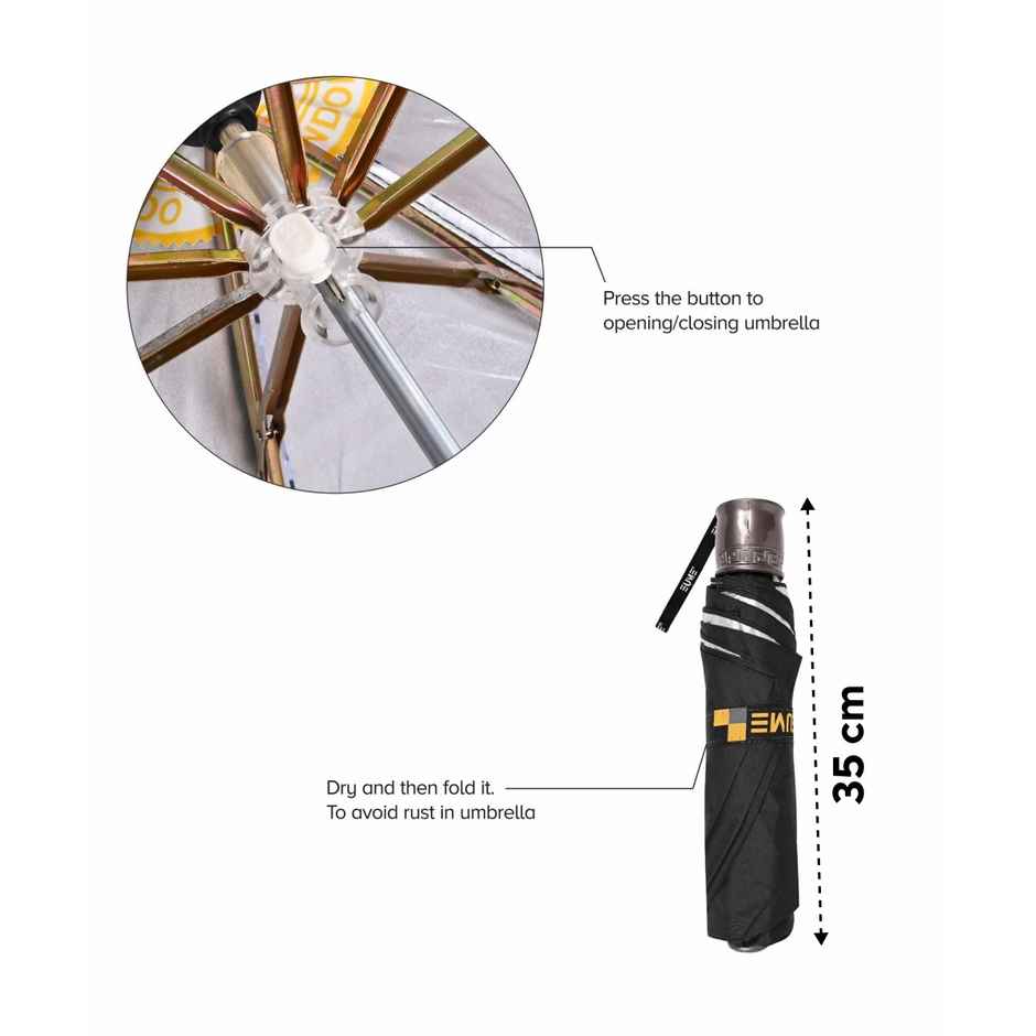 Eume Convoy 21.5 Inch Manual Open Umbrella - Black