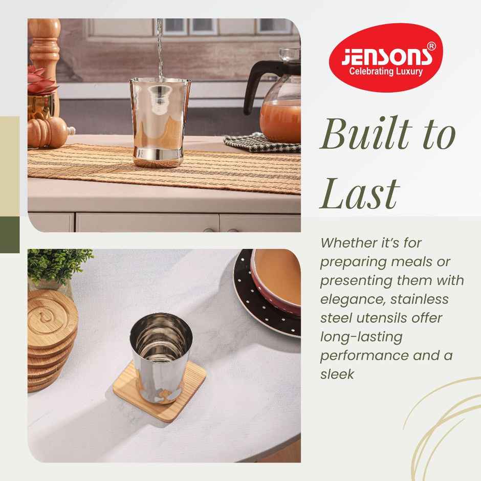 Jensons Stainless Steel Belly Glass 300 ml