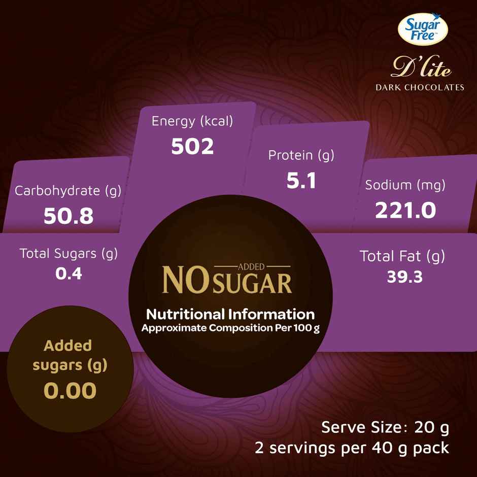 Sugar Free D'lite Quinoa & Almonds Dark Chocolate Bar Combo