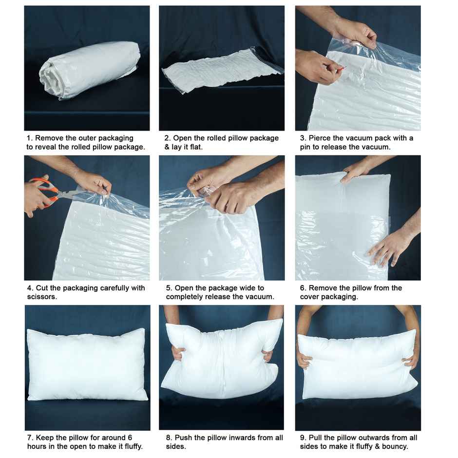 Story@Home White Satin Stripes Microfiber 1 Pillow