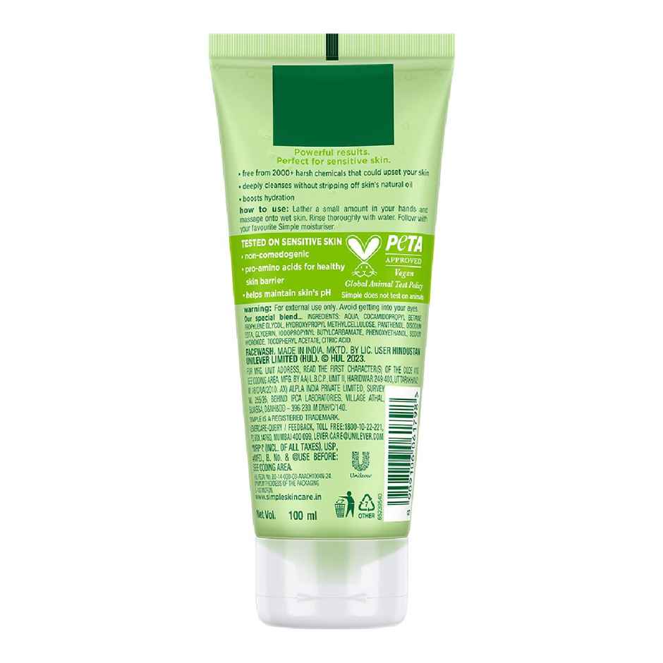 Simple Refreshing Face Wash | 100% Soap-Free | Perfect for Sensitive Skin