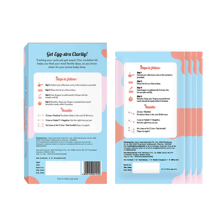 Plush Ova Track LH Ovulation Test Kit