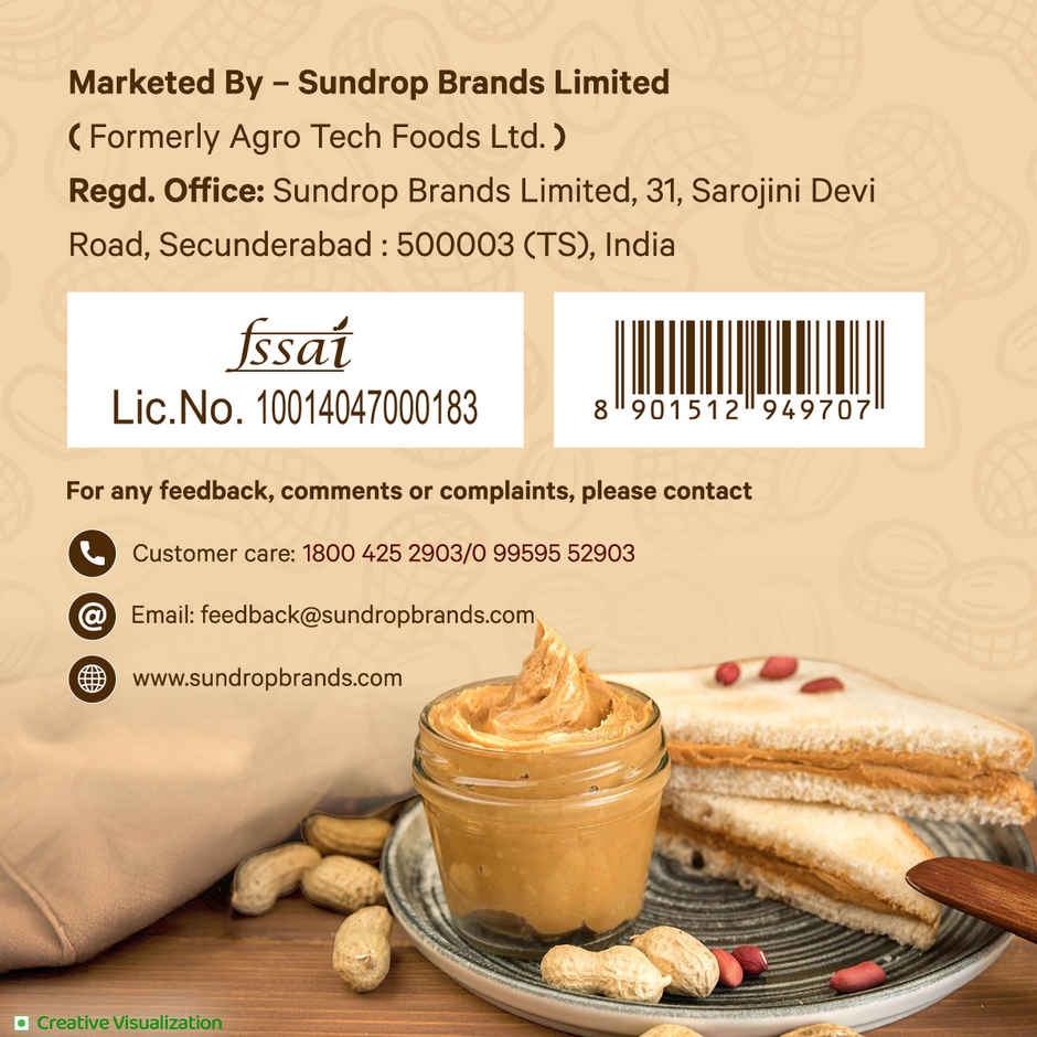 Sundrop Peanut Butter Jaggery | Creamy