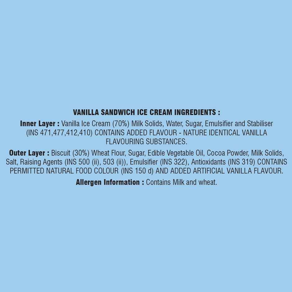 Dairy Day Vanilla Ice Cream Sandwich