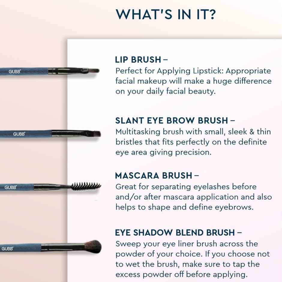 Gubb 8 Professional Makeup Brushes