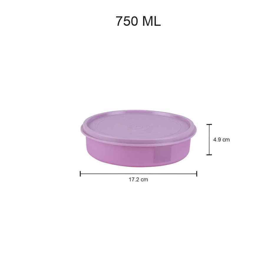Joyo Fresherware Round Khakhra, Papad, Roti Storage Container, 750ml, Assorted