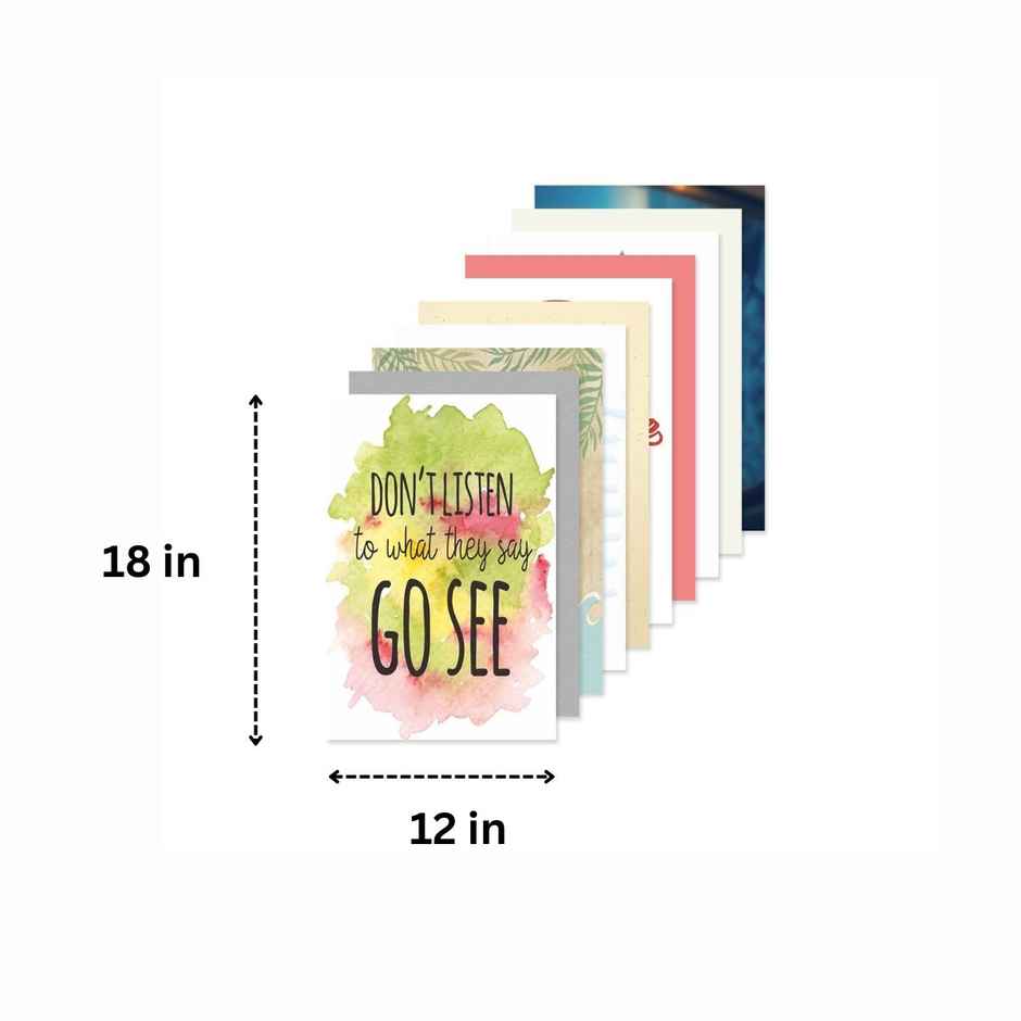 Paper Plane Design Wall Posters For Office Decor | Set of 10 | Size | 12 Inch x 18 Inch | D12