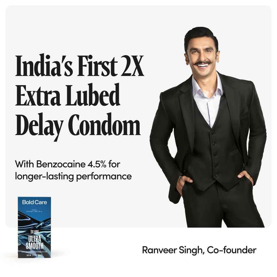 Bold Care 2X Extra Lubricated Delay Condoms with 4.5% Benzocaine