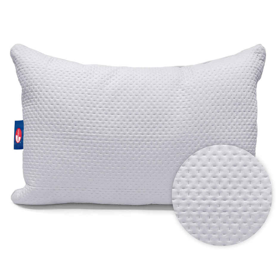 Sassoon Laika Microfiber Quilted Pillow (Grey)