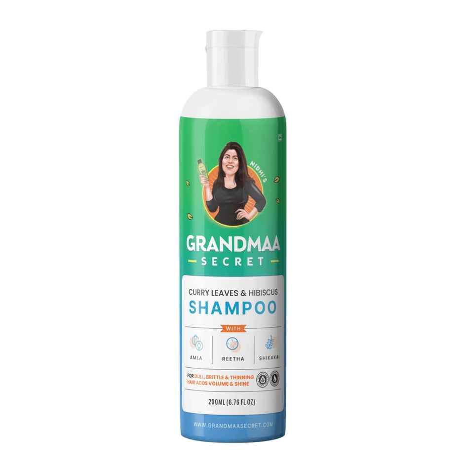 Nidhi'S Grandmaa Secret Curry Leaf And Hibiscus Shampoo For Hair Fall Control