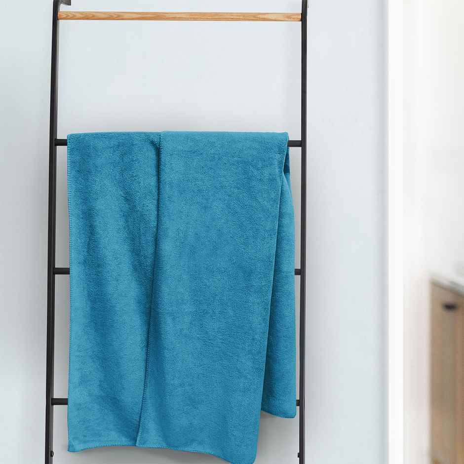 Sassoon Microfiber Large Bath Towel | Teal | 70x145 cm