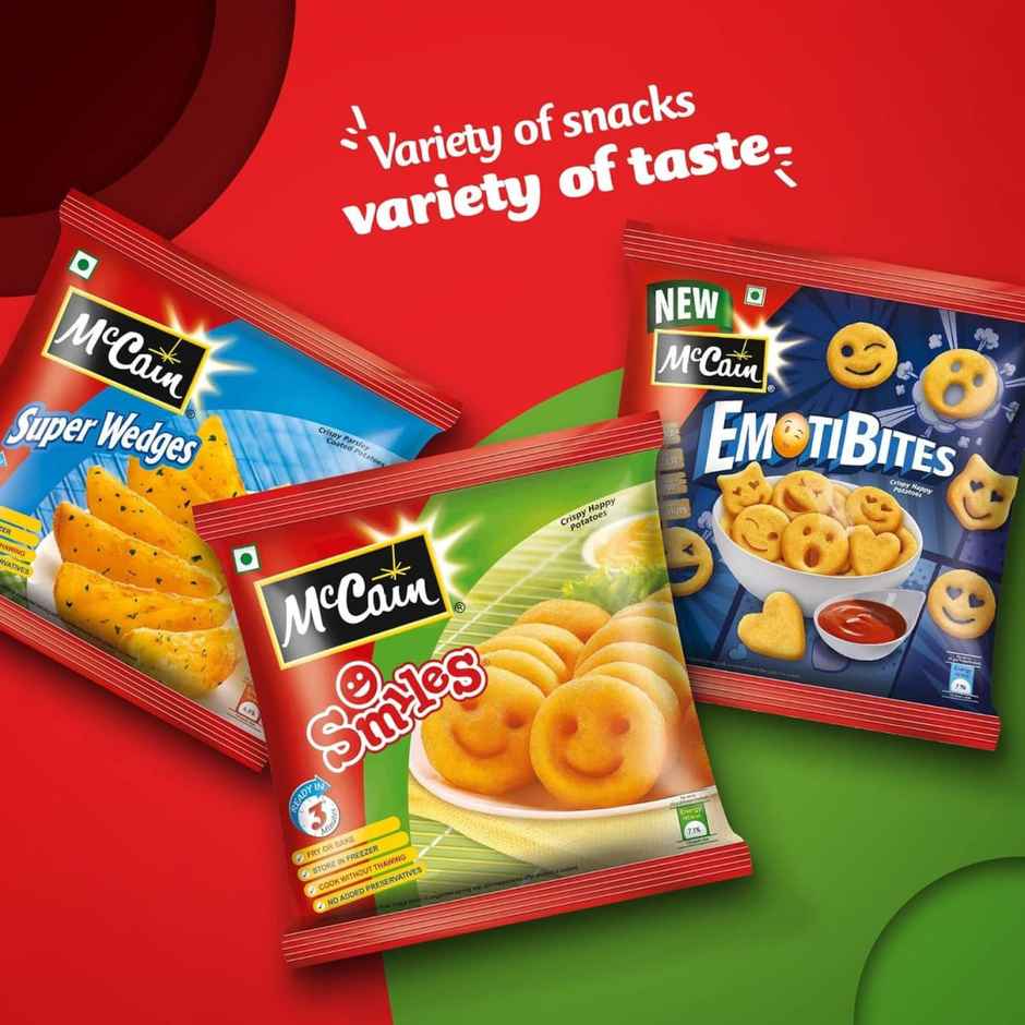 McCain Smiles | Crispy Potato Snacks | No Added Preservatives