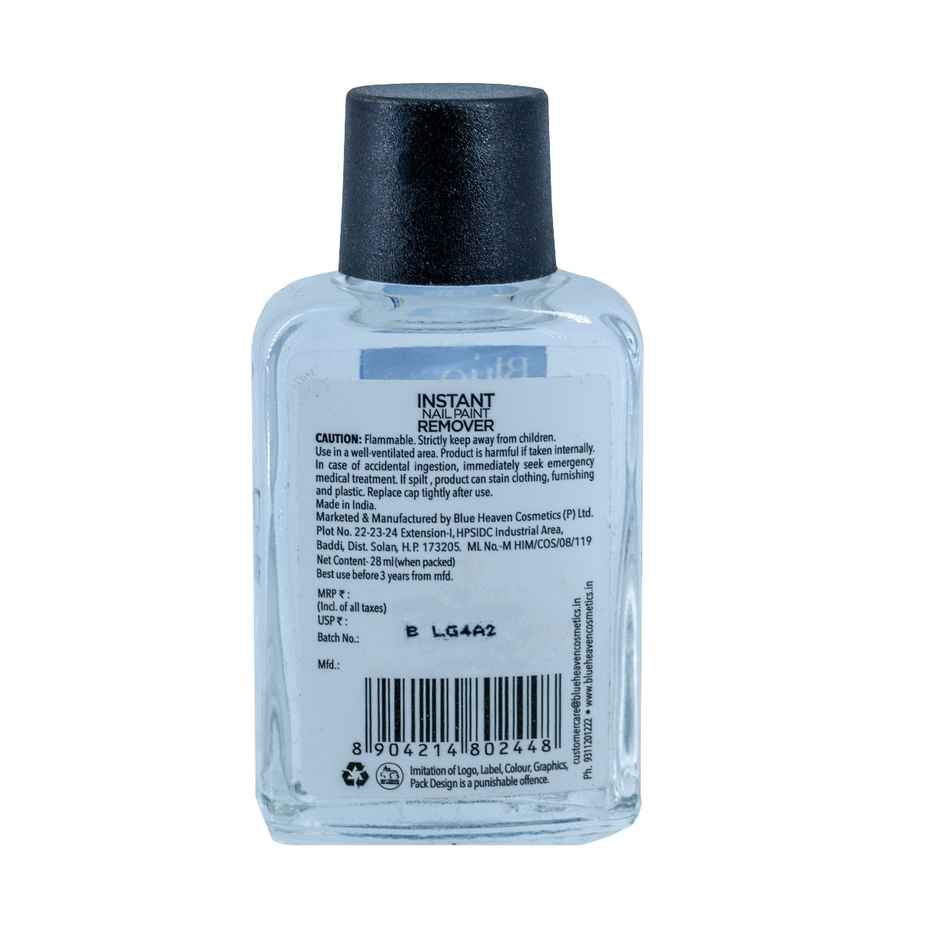 Blue Heaven Instant Nail Paint Remover