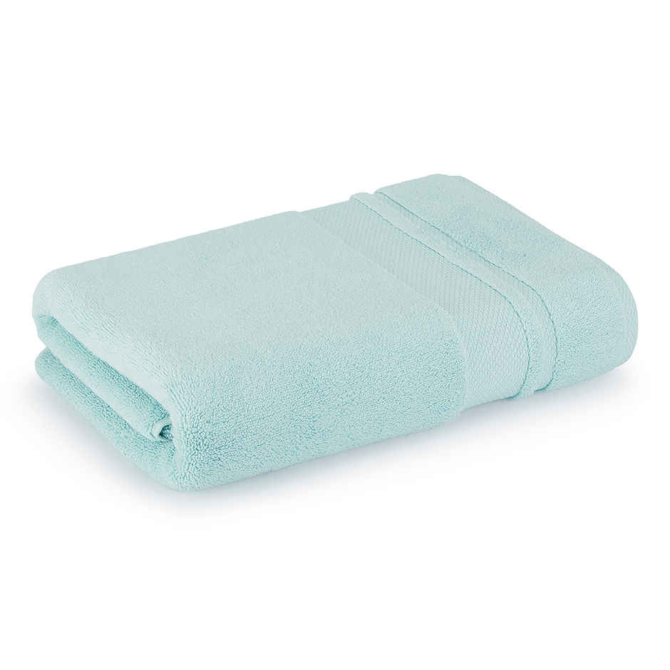 Boutique Living Platinum Pulse 100% Cotton 625 GSM Blue Zero Twist Bath Towel - Pack of 1