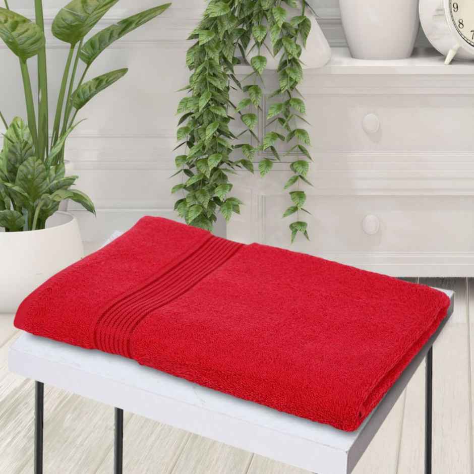 Bianca Bath Towel Soft Red
