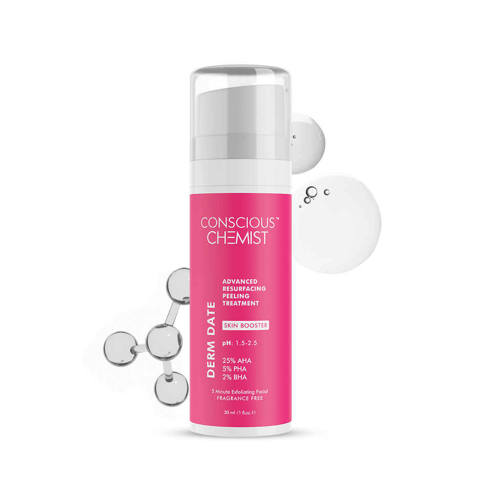 Conscious Chemist 25% AHA & 5% BHA Resurfacing Peeling Exfoliating Facial Serum For Anti-Aging