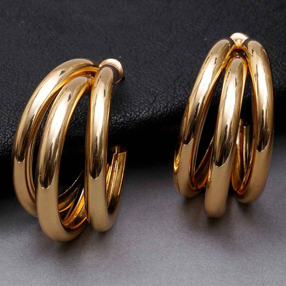 Karatcart Women's Hoop Earrings Gold One Size | 33034780