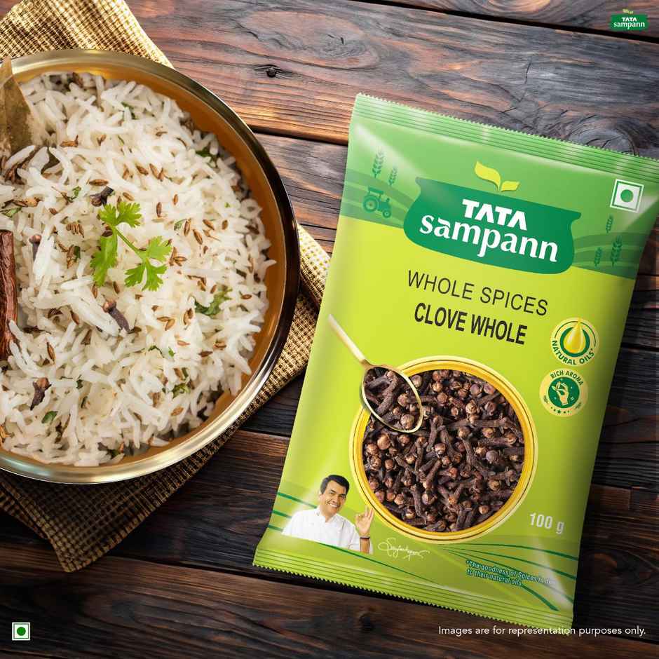 Tata Sampann Clove Whole, Whole Spices, Strong Aroma & Intense Flavour