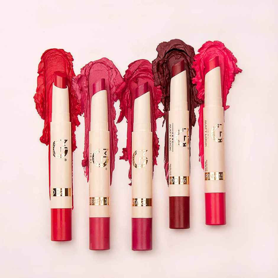 Mattlook Velvet Smooth Non Transfer Matte Crayon Lipstick | Non Transfer | Waterproof | Rani 15