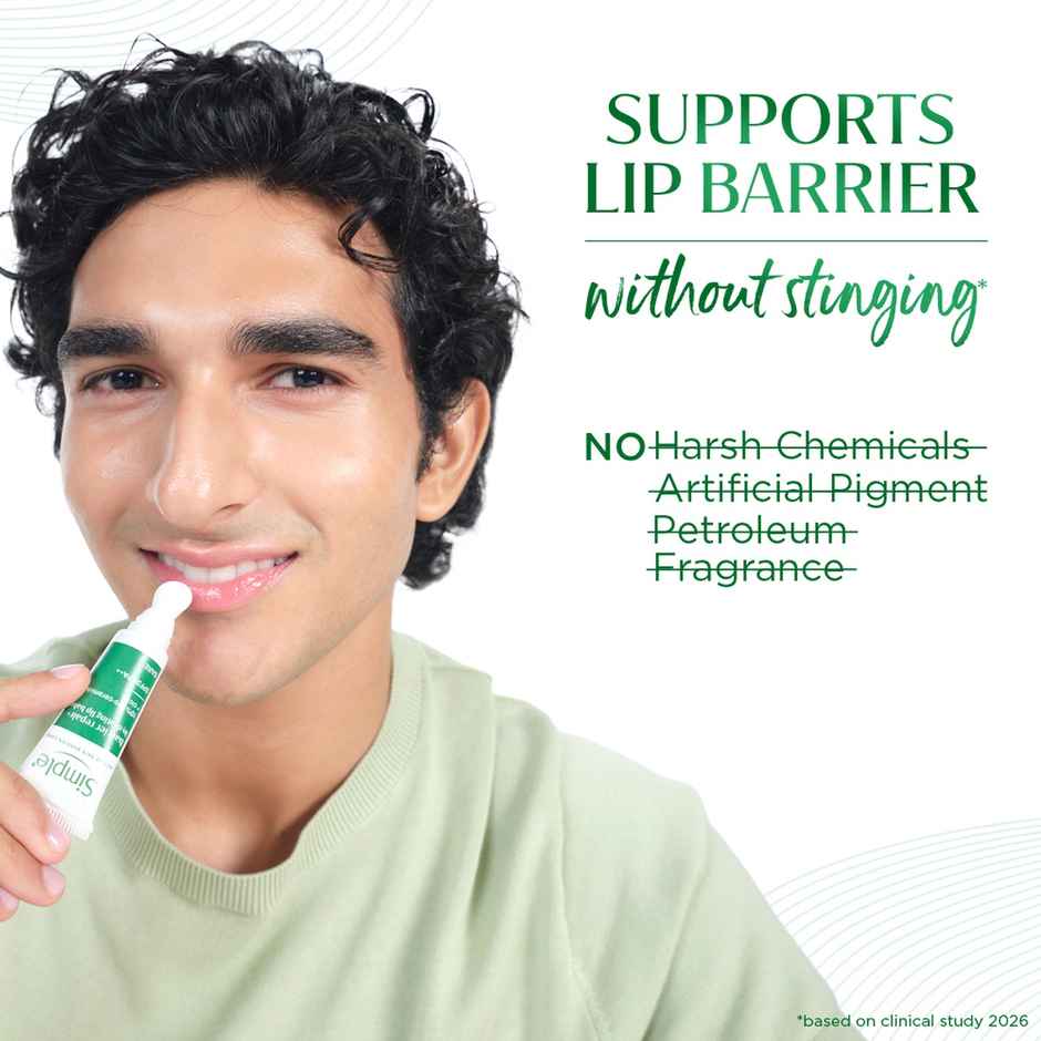 Simple Barrier Repair+ Hydrating Lip Balm | SPF 30 | For Sensitive Lips with Proceramides | Bare