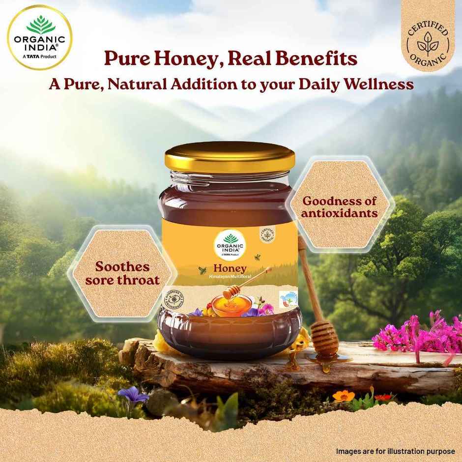 A Tata Product - Organic India Himalayan Multi Floral Honey | Rich In Nutrients | Antioxidants