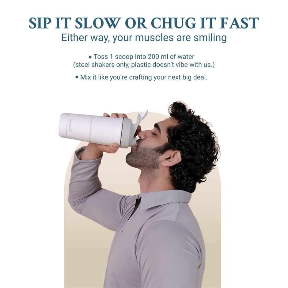 TrueBasics Clean Raw Whey Protein Concentrate Powder (Unflavoured)