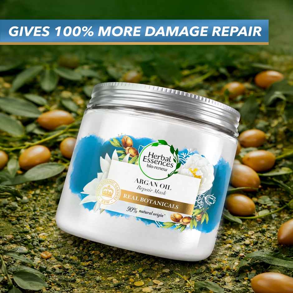 Herbal Essences, Argan Oil Hair Mask, Sulfate Free, For Damaged Hair