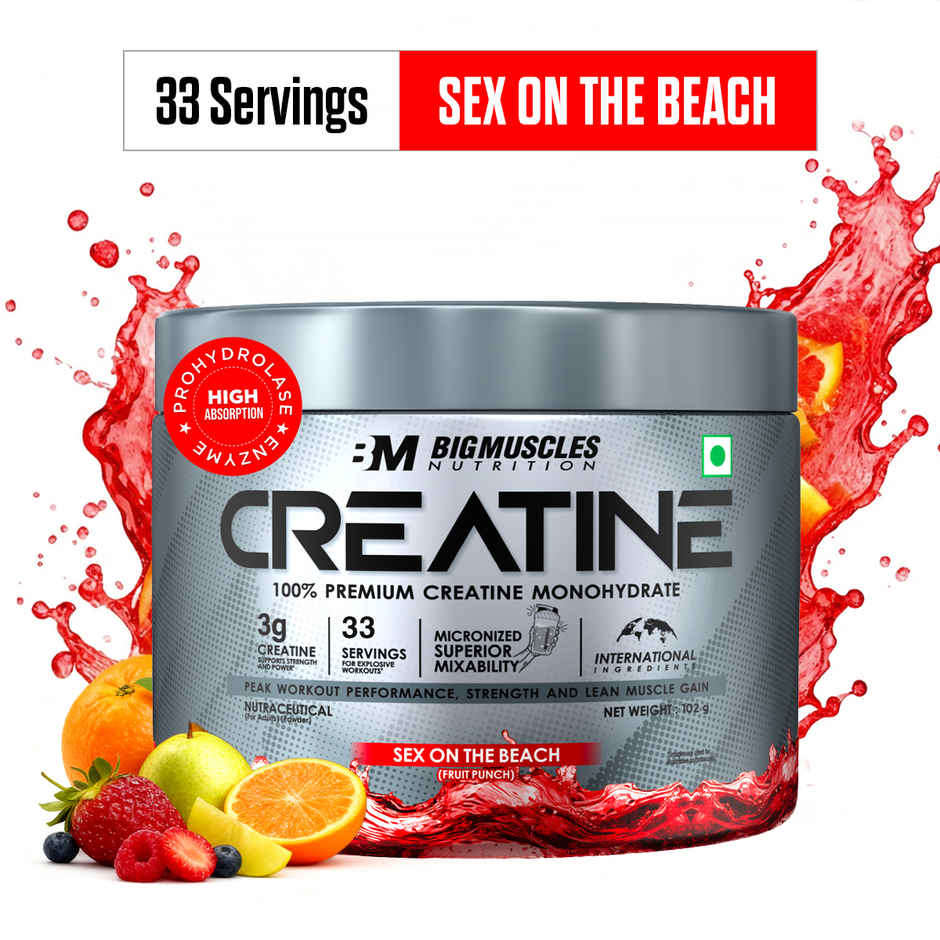 Big Muscles Nutrition Creatine | Sex On The Beach| Pure Creatine Monohydrate