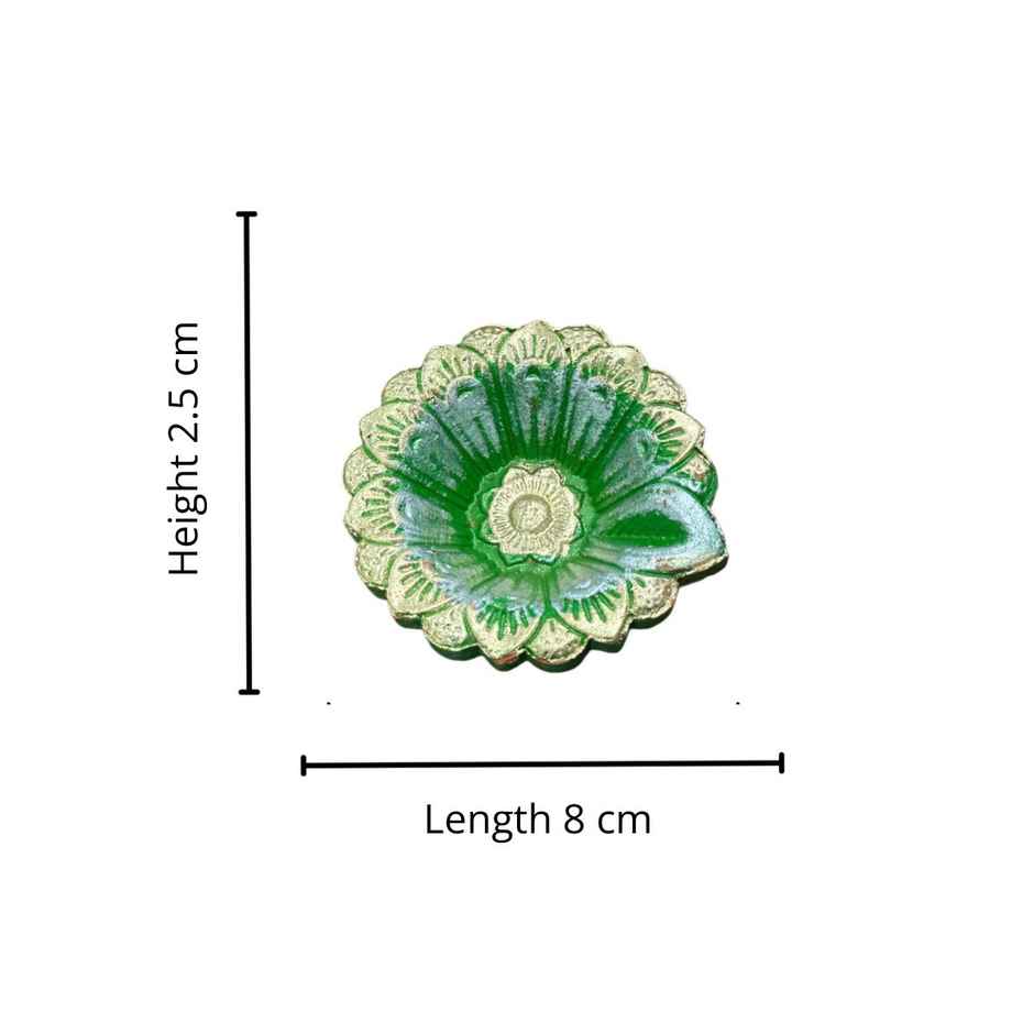 Multicolor Dazzle Diya | Pack Of 4 | Designer Clay Diya | DiaCraft