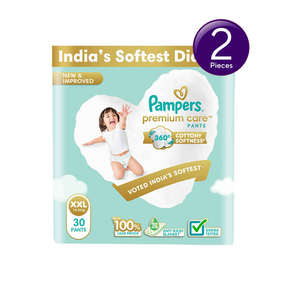 Pampers Premium Care Baby Diapers | Pant Style | 2XL | 30 pcs Combo. 