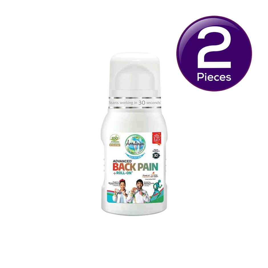 Amrutanjan Advanced Back Pain Roll-On Combo