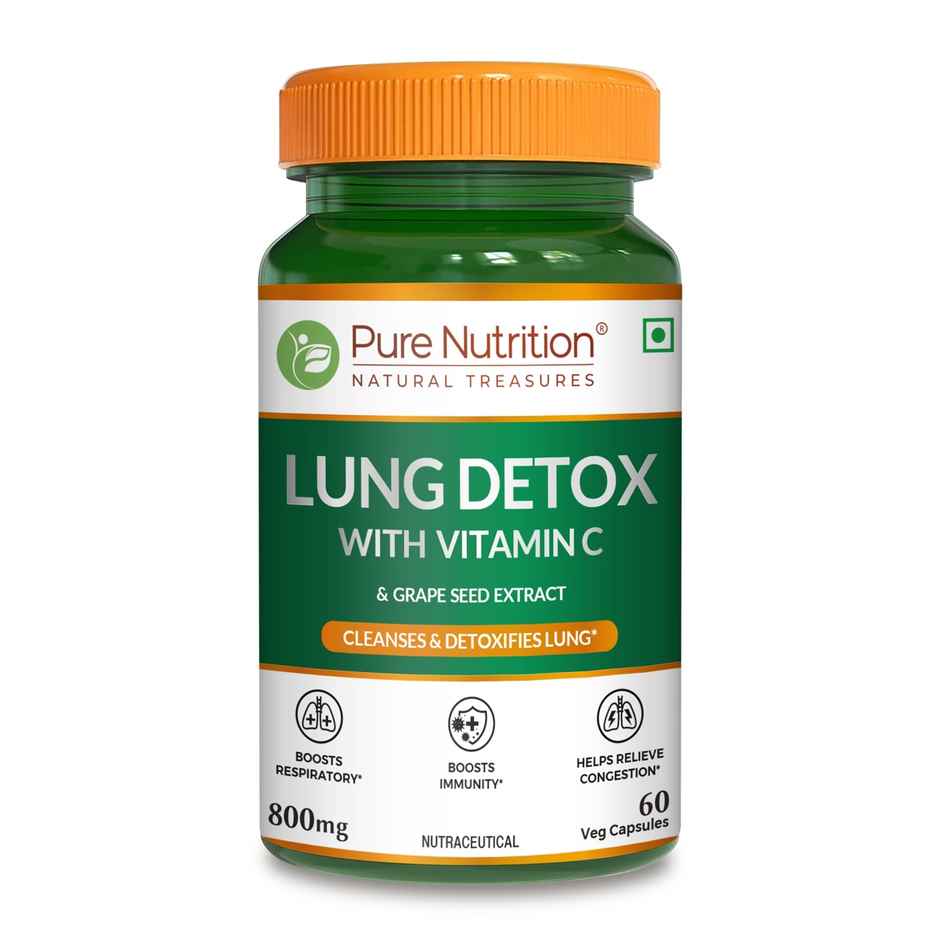 Pure Nutrition Lung Detox | Quercetin | Vitamin C | Ginger & Echinacea Blend