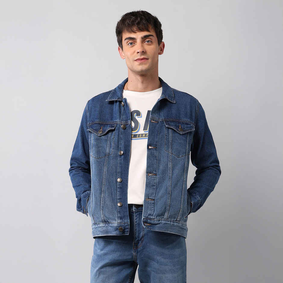 U.S. POLO ASSN. Blue Nylon Men Jacket