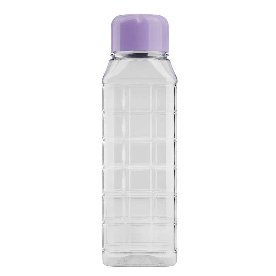 Kolorr Chess Bottle 500 ml Clear | Purple Cap for Home | Fridge | Office | Gym | Yoga | School