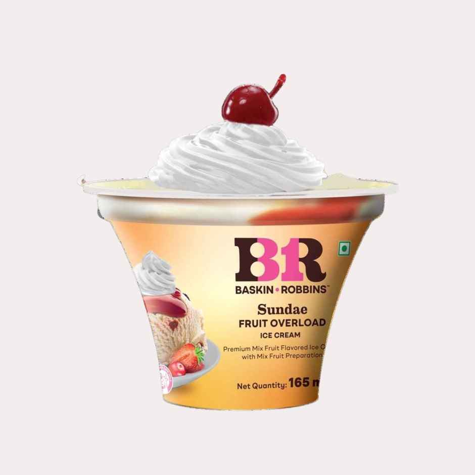 Baskin Robbins Fruit Overload Sundae Ice Cream Cup
