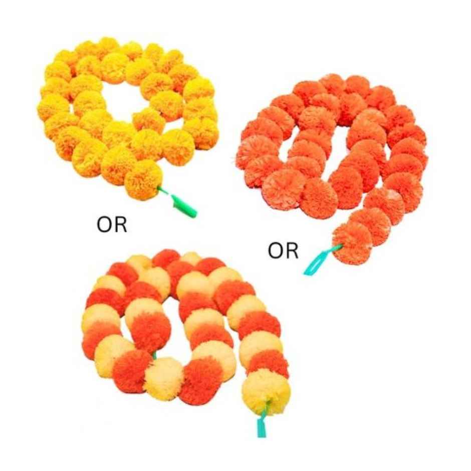 Artificial Marigold Flowers Garland | Assorted | Se7en