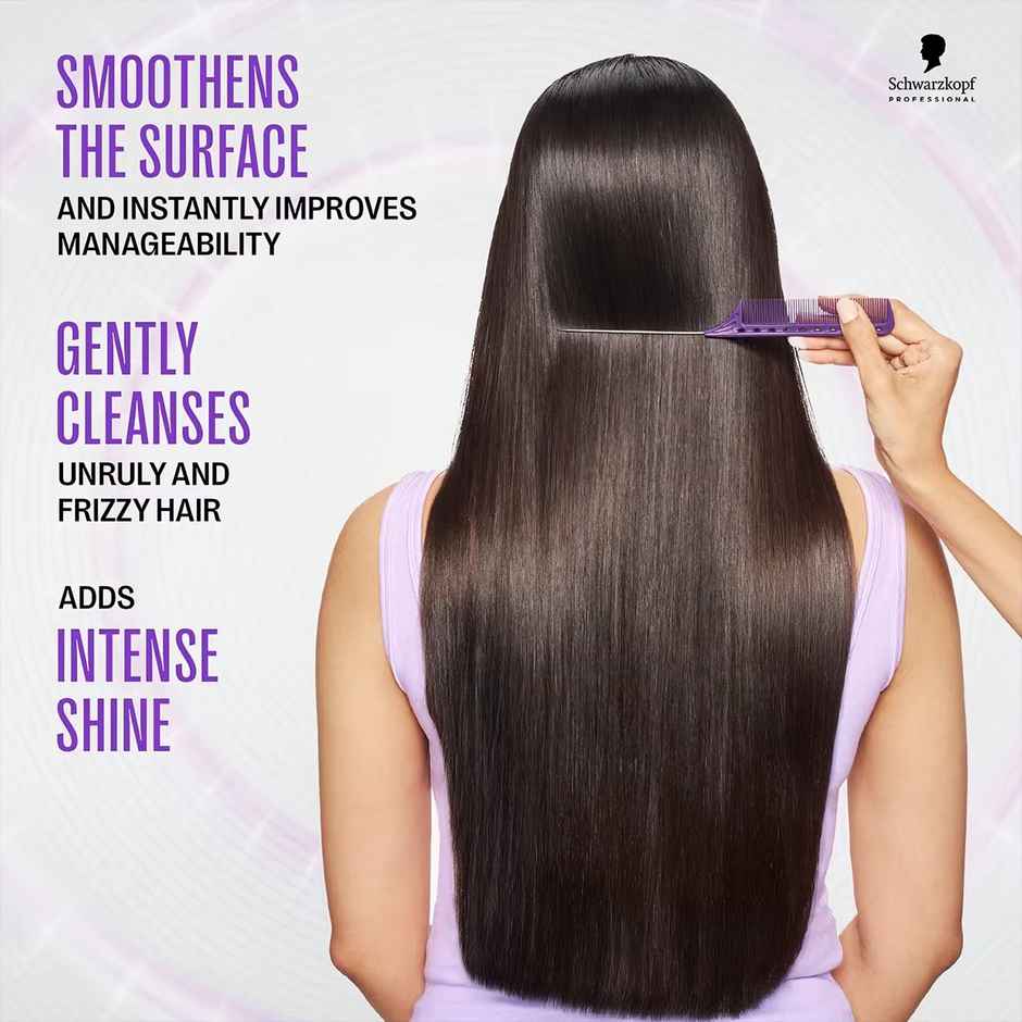 Schwarzkopf Professional Bonacure Frizz Away Shampoo With Babassu Oil,With Vegan Keratin