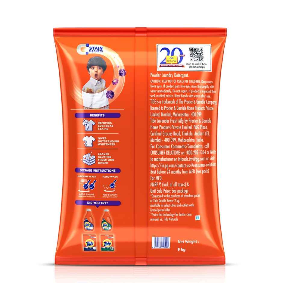 Tide Plus Lavender Detergent Powder