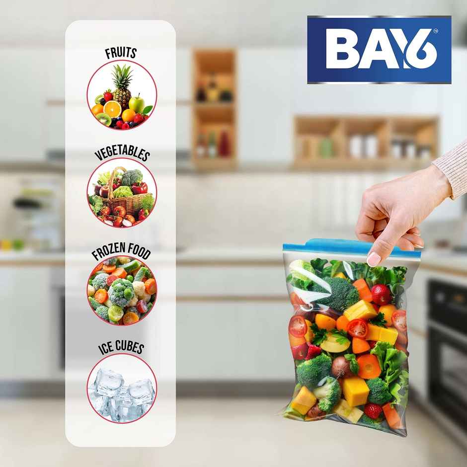 BAY6 Zip Lock Bags - Medium - 26 x 28 cm