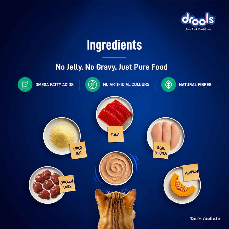 Drools Tuna Mousse Adult Cat Wet Food 80gm
