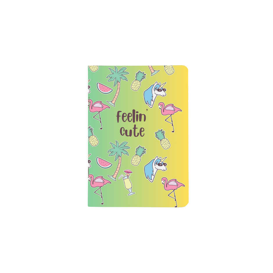 DRAWGUUD Softbound Pinned 80 GSM Plain Memo Notebook A4 Size